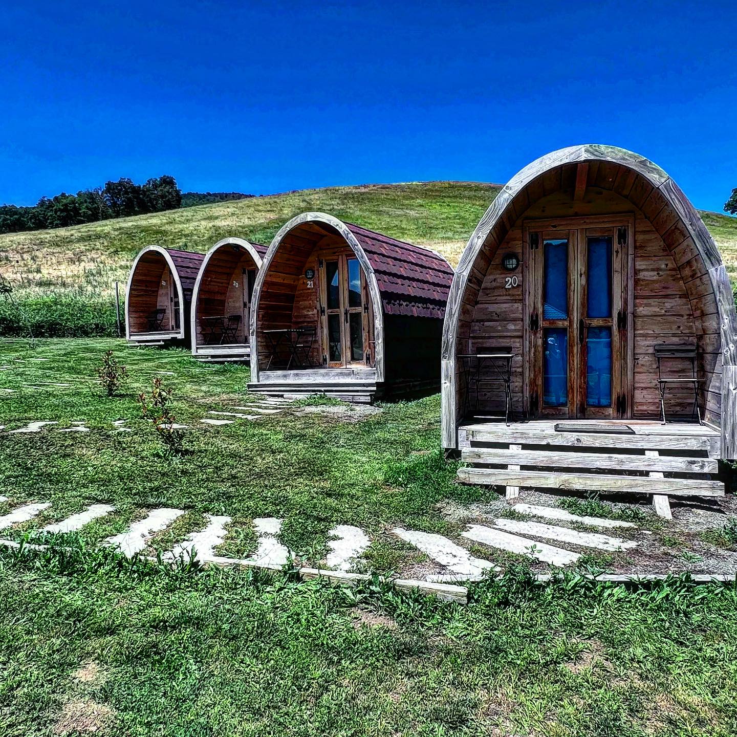 Camping Izarpe, Cabañas